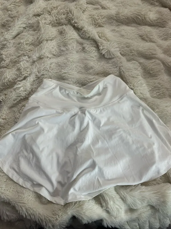 crossover white tennis skirt - Image 3
