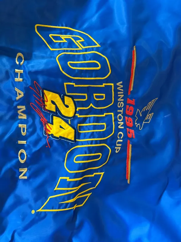 Jeff Gordon authentic NASCAR jacket Blue Size XL - Image 7