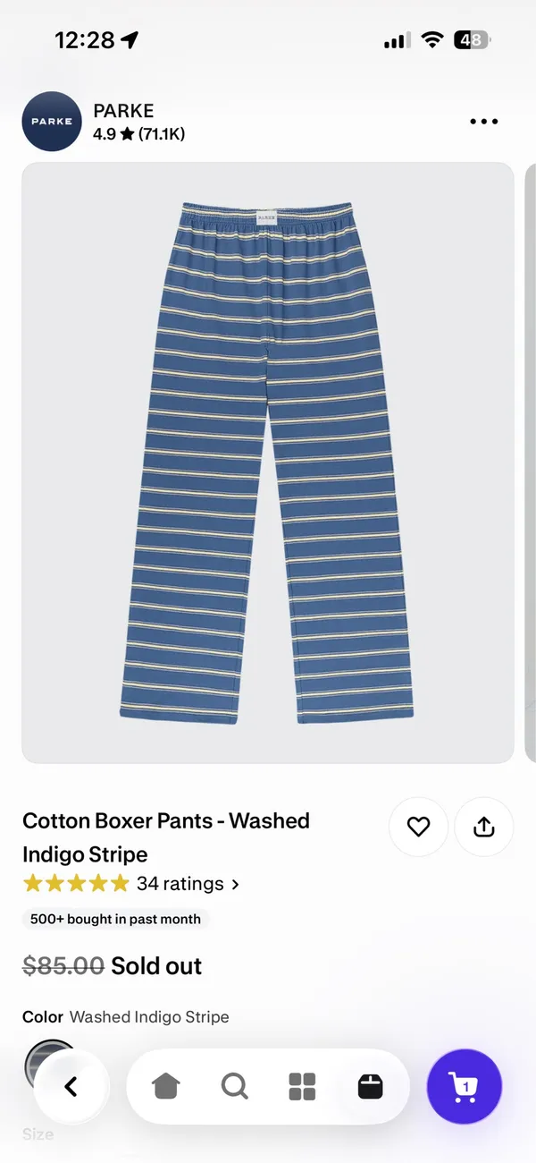Parke striped mock neck and sweatpants - Image 3