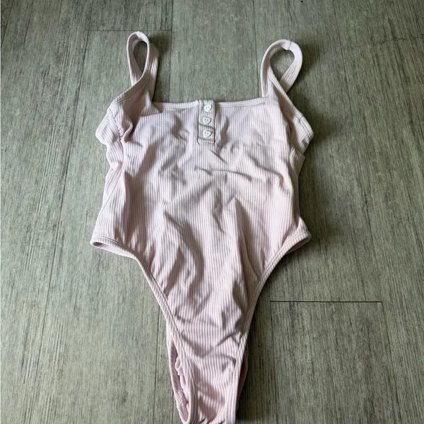 Stoney Clover Lane X Target Ribbed Henley One Piece Swimsuit - Image 3