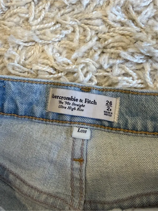 Abercrombie and fitch Light Wash Denim Mini Skirt - Women - Image 2