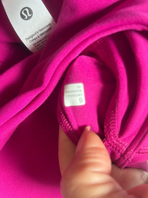 Lululemon Align Tank Top *Light Support, A/B Cup Ripened Raspberry Size 6 - Image 4