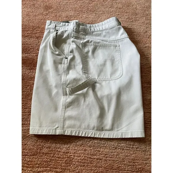 Vintage Mountain Lake Ivory Carpenter Shorts Women’s 18 Cotton Utility Pockets - Image 8
