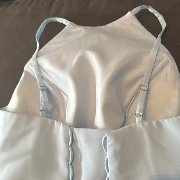 Women’s Short Pale Blue Homecoming Party Halter Dress Corset Back Size 8 **READ - Image 12