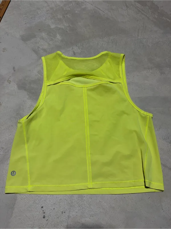 Lululemon Neon Yellow Performance Tank Top - Image 4