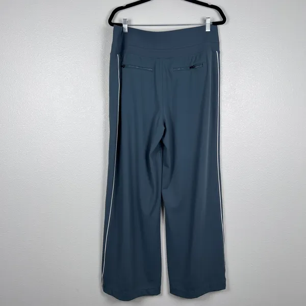 Athleta Women's Venice High Rise Track Stripe Wide Leg Pants Sz XL - Image 6