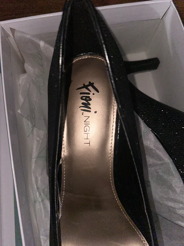 Abella Black sparkly heels Size 10 - Image 4