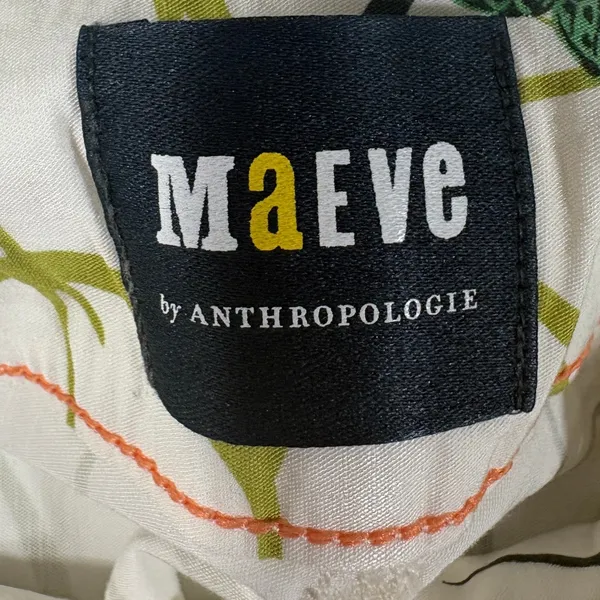 Anthropologie Maeve The Colette Butterfly Print Wide Leg Cropped Pants 25P - Image 2