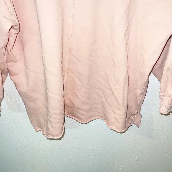 Aerie oversized light pink/peach “after sunset” graphic distressed crewneck - Image 11