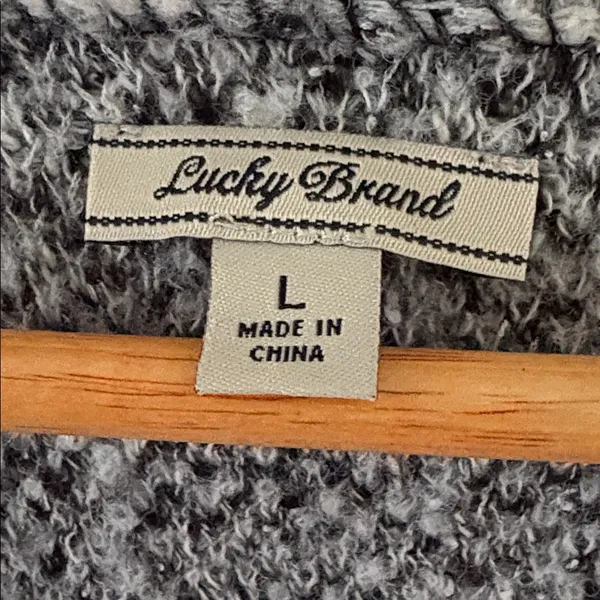Lucky Brand Black and Gray Women's Cardigan - Image 2