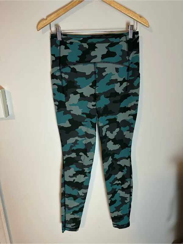 Lululemon Align High-Rise Pant 28" Heritage 365 Camo Tidewater Teal 8 - Image 3