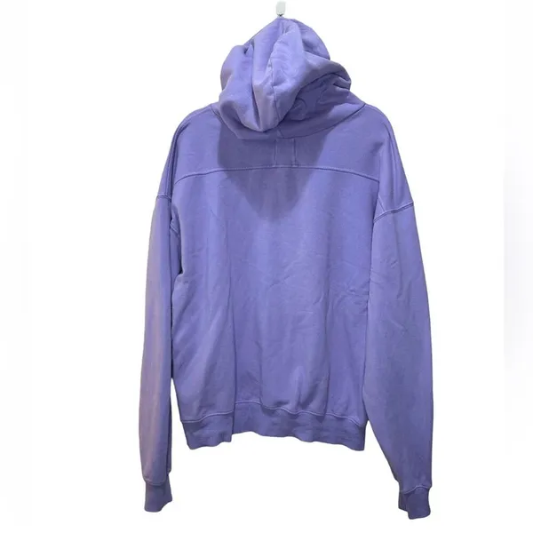 naked wardrobe Classic Oversized Hoodie - Light Purple Size L - Image 6