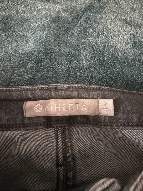 Athleta Skulptek Skinney Jeans Size‎ 4 Light Gray - Image 3