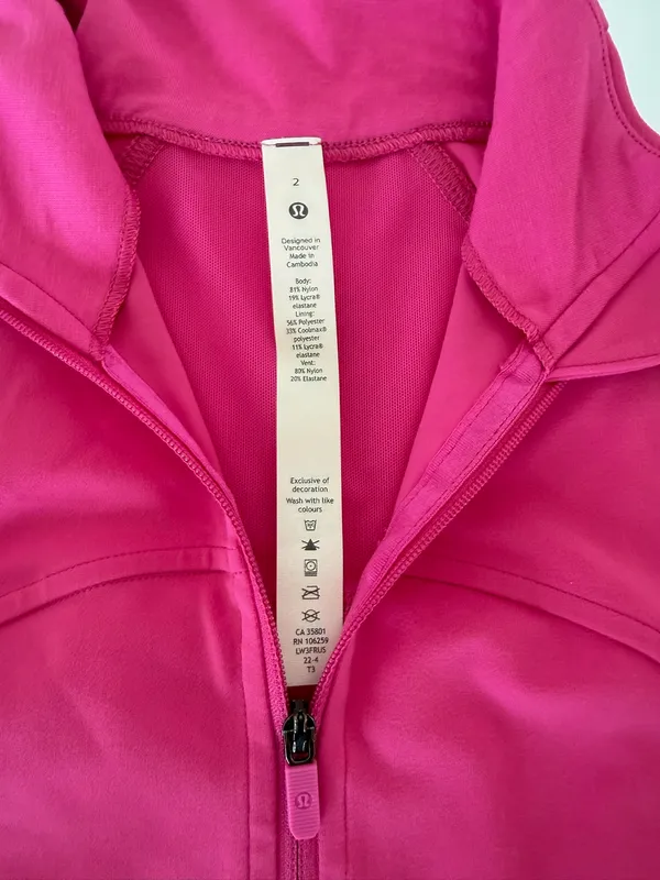 Lululemon Cropped Define Jacket Sonic Pink - Image 2