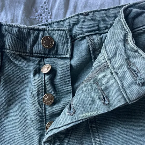 We The Free Olive Jean Shorts - Image 4