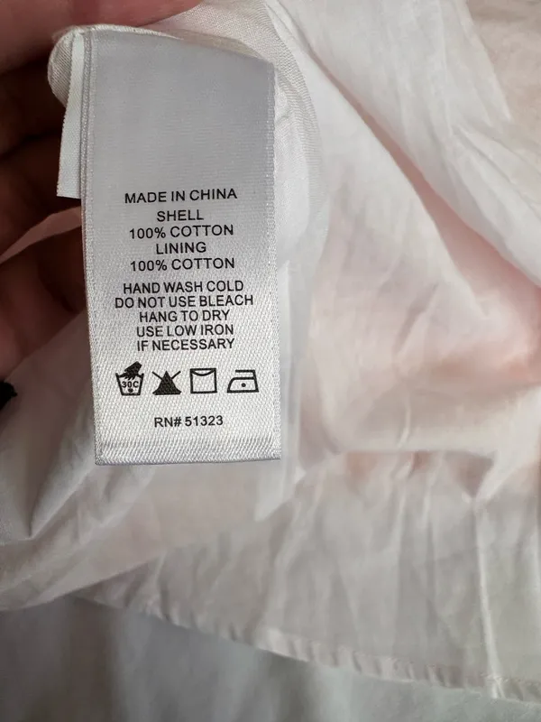 NWT CeCe Embroidered Cotton Maxi Dress White Orange Floral Size 10 - Image 11