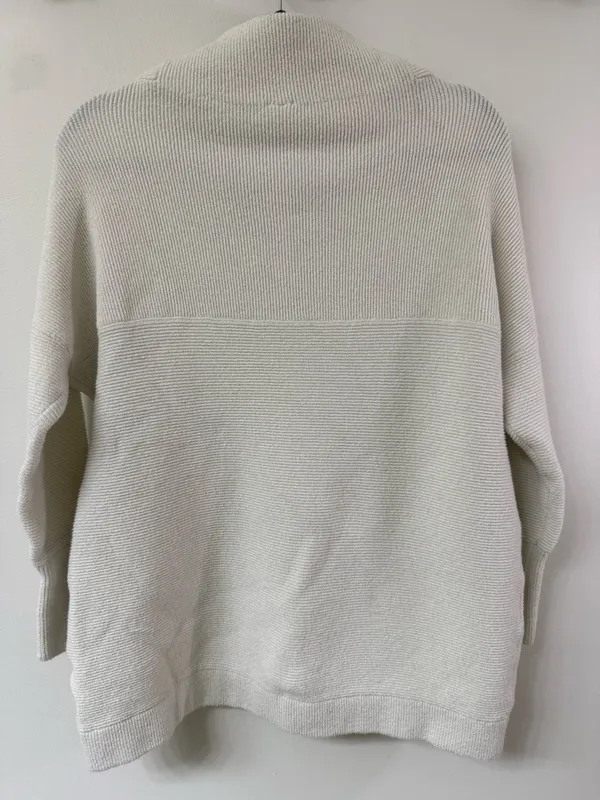 FREE PEOPLE White Funnel-Neck Women's Sweater Size Small - Image 2