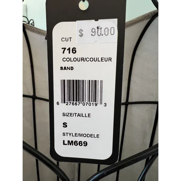 Picadilly Canada‎ Size Small Dress Midi Tan White Layered sleeveless Lagenlook - Image 3