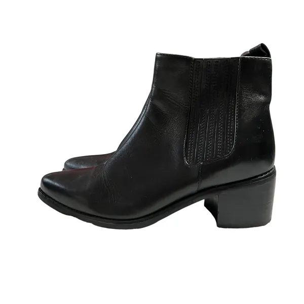 BLONDO Elvina Waterproof Leather Block Heel Ankle Boots Size 6.5M Outdoors - Image 4
