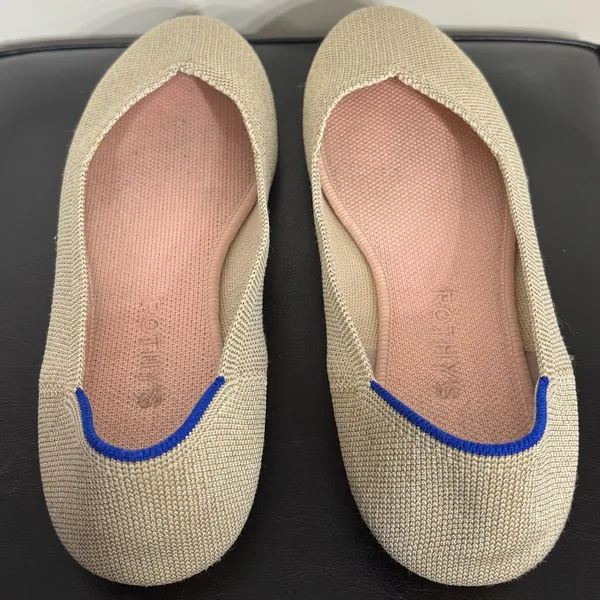 Rothy's The Flat in Light Gold Metallic - Image 6