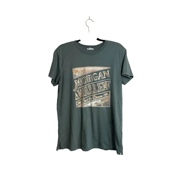 Maurices Morgan Wallen Relaxed Fit Graphic Tee Olive Green Short Sleeve - Image 2