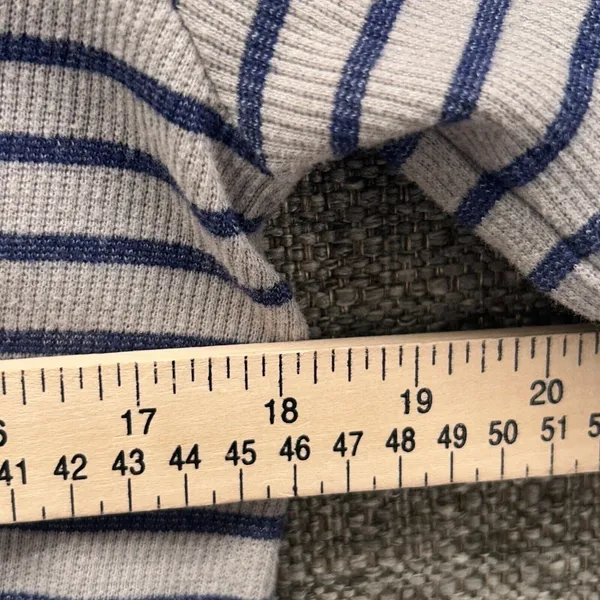 Y2K Waffle Knit Thermal‎ Top Gray Medium - Image 9