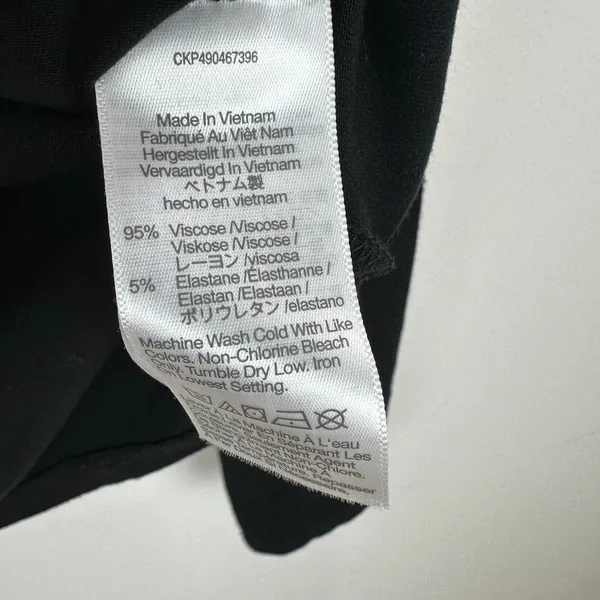 Madewell Side Cinch Long Sleeve Polo Top Stretch Jersey Knit Black XXS NWT - Image 8