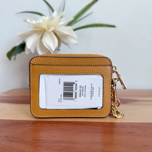 NWT Coach Leather‎ Zip Card Case - Image 4