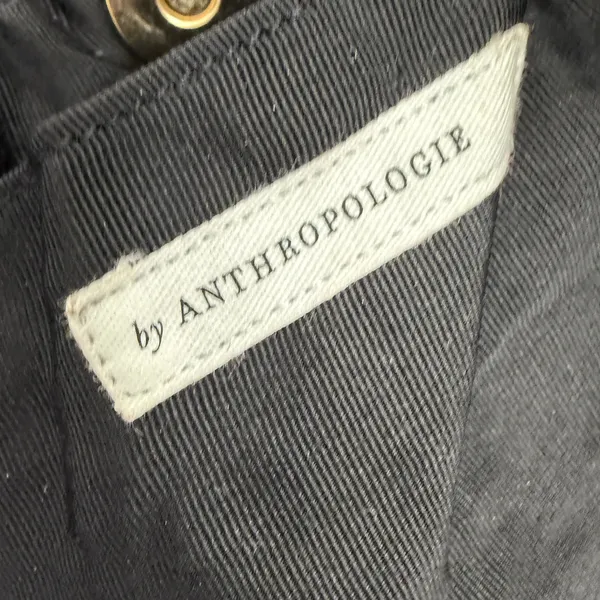 Anthropologie Handbag Womens OS Black Floral Embroider Sequin Velvet Ring Handle - Image 9