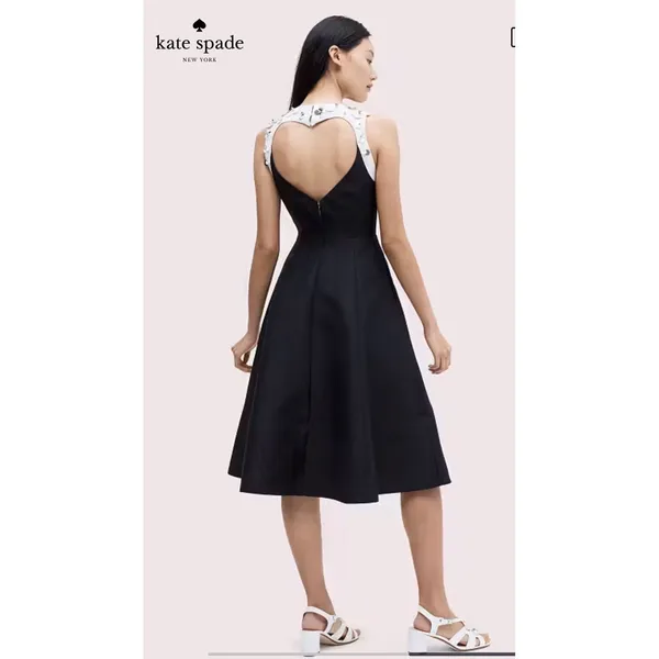 kate spade new york Embellished Sleeveless Dress Fit And Flare Size 00 Cocktail‎ - Image 3