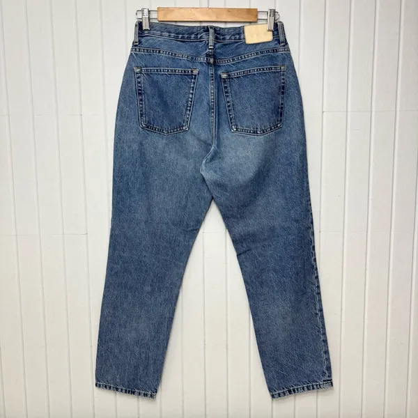 Everlane Women's Straight Leg Blue Jeans size 27‎ crop - Image 2