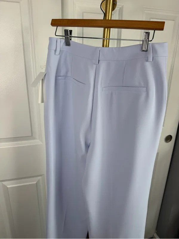 Good American Powder Purple High Rise Tailored Pants Size 8/29 NWT - Image 9