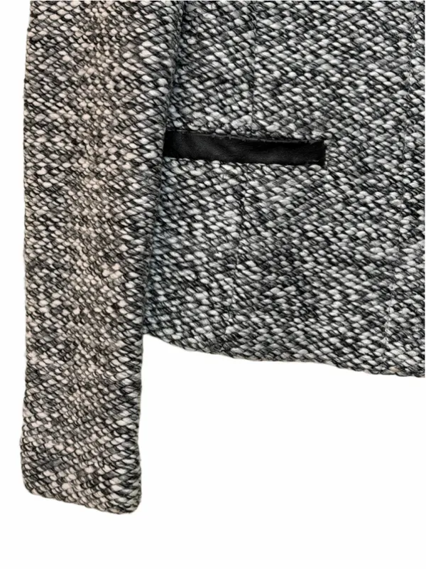 Ann Taylor Loft Women’s Chunky Tweed Collarless Wool Blend Blazer Size 4 - Image 11