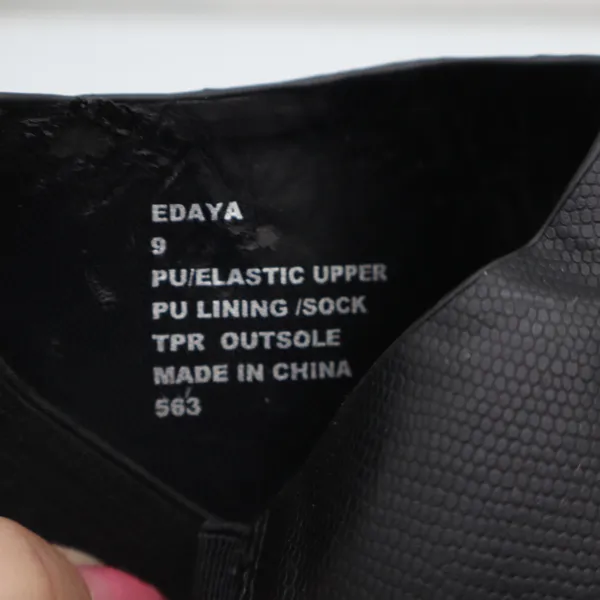 Steve Madden Wedge Sandal Womens 9 Edaya Black Espadrille Slingback Excellent - Image 6