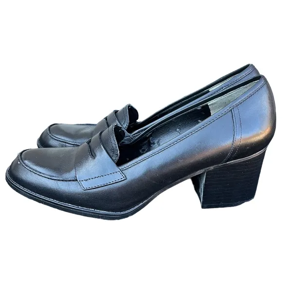 Marc Fisher leather heeled loafers - Image 5