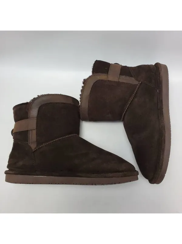 Bearpaw Shantelle Women's Winter Boots Brown Suede Wool Lined Bootie Size 9 M - Image 8