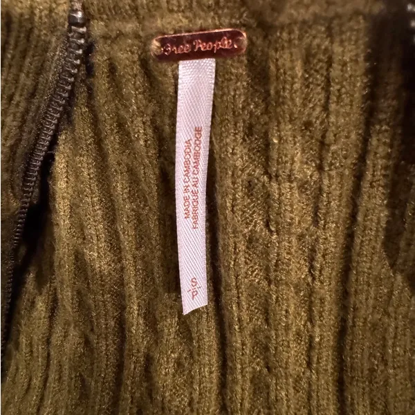 NEW Free People Eliza Cable Zip-Up Cardigan Size Small - Image 8