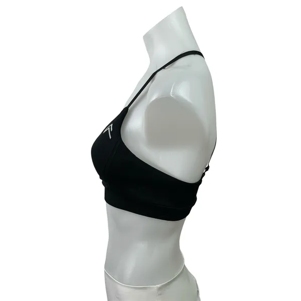 Oner Active Everyday Black Crossback Workout Active Sports Bra Crop Tank Top S - Image 2