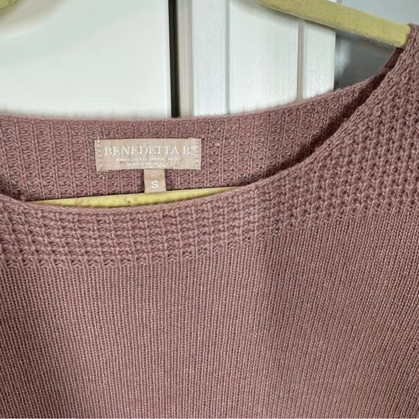 BENEDETTA B. Merino‎ Wool & Cashmere Blend Light Purple Knit Sweater size small - Image 2
