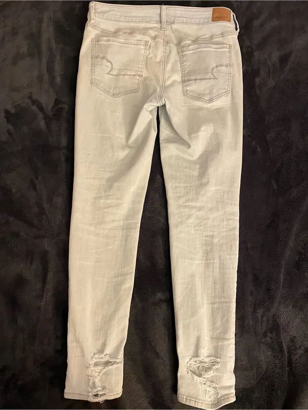 American Eagle Super Stretch X Distressed Skinny Jeggings - Image 2