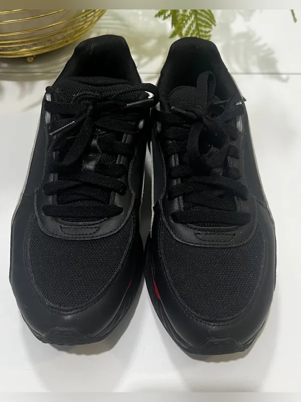 Puma Black & Red Low-Top Athletic Sneakers (EUR 38 / US 6C) - Image 2