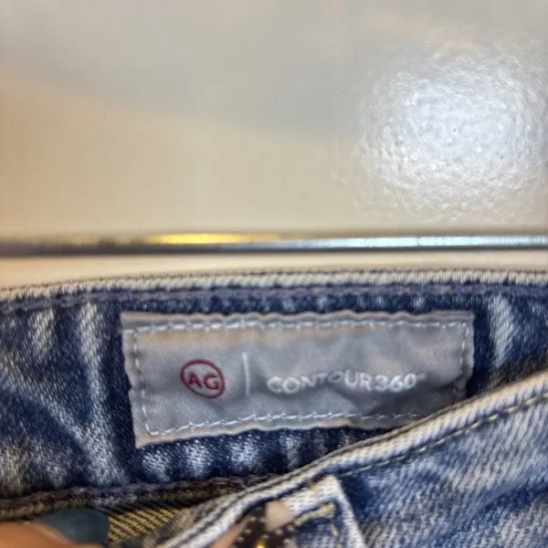 AG Adriano Goldschmied Angeline Mid Rise Flare Jeans Size 30 Raw Hem Japan - Image 3