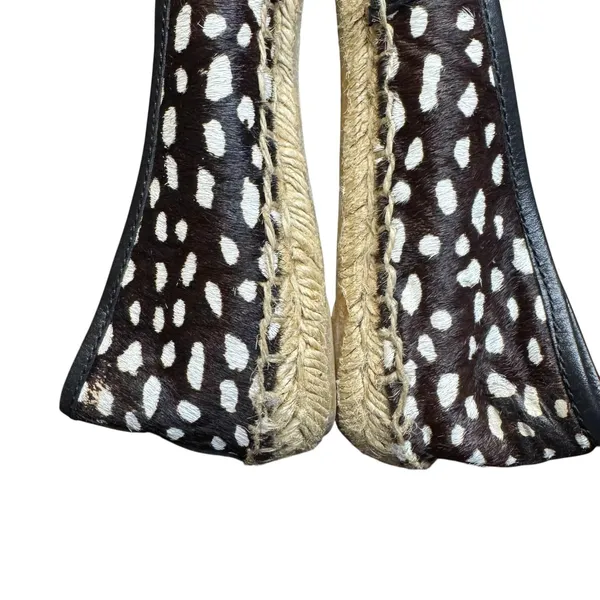 Tory Burch Shoes‎ Womens Size 6 Brown Fur Espadrille Flats Animal Print Casual - Image 7