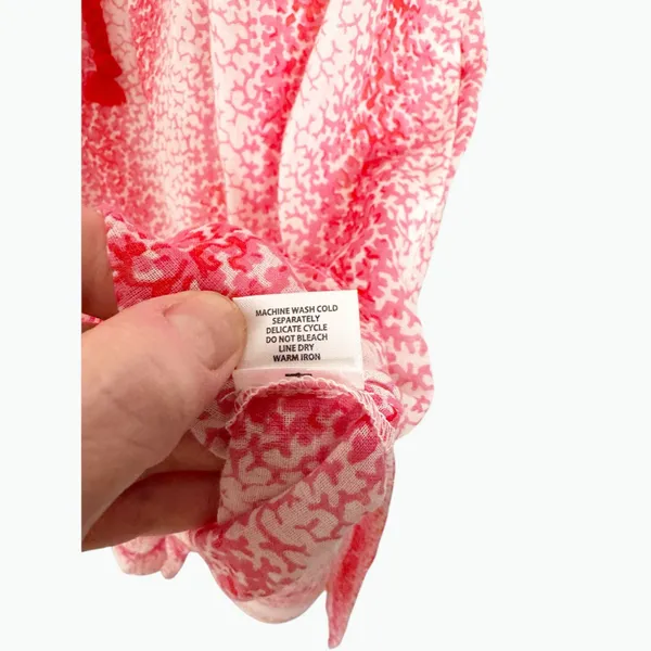 Tuckernuck Speckled Pink Coral Easy Hooded Beach Cover-Up Maxi Dress Size L - Image 8