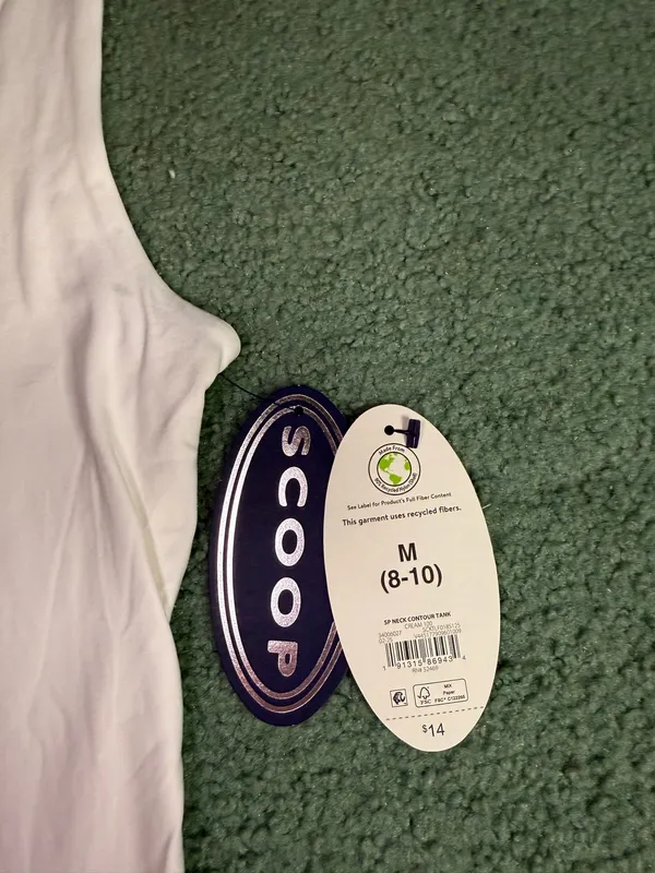 Walmart white tank scoop - Image 2