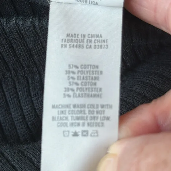 Aerie Black Ribbed Flare Long Stretch Pants - Image 12