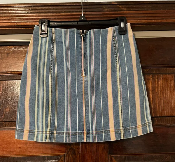 Wild Fable striped denim skirt - Image 2