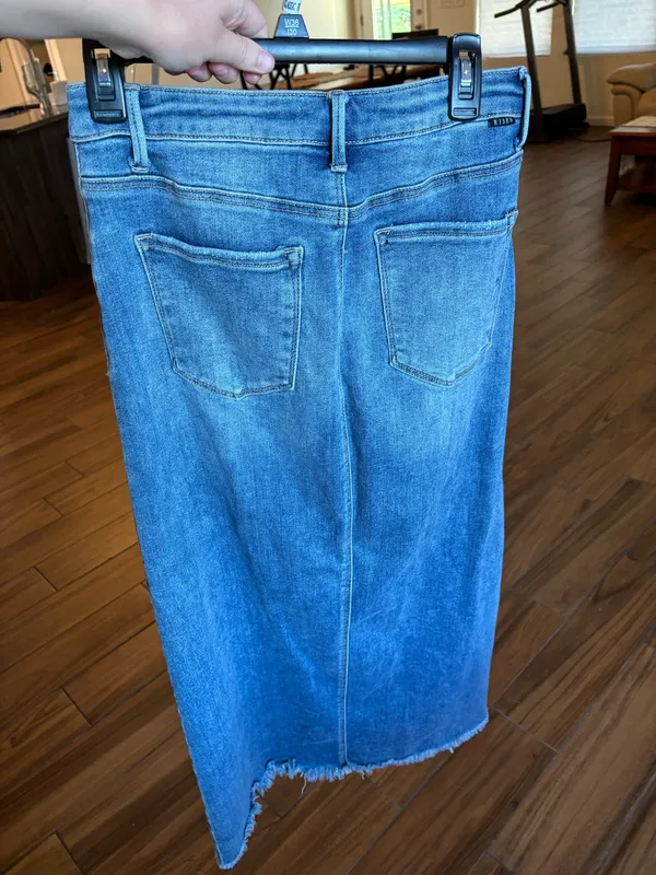 Denim Risen Skirt - Image 7