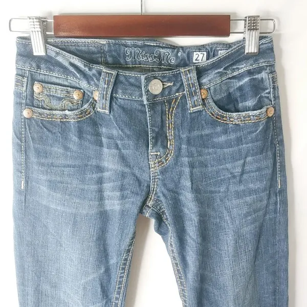 Miss Me 27x33 Boot JP42g2K-2 Cowhide Pocket Jeans - Image 11