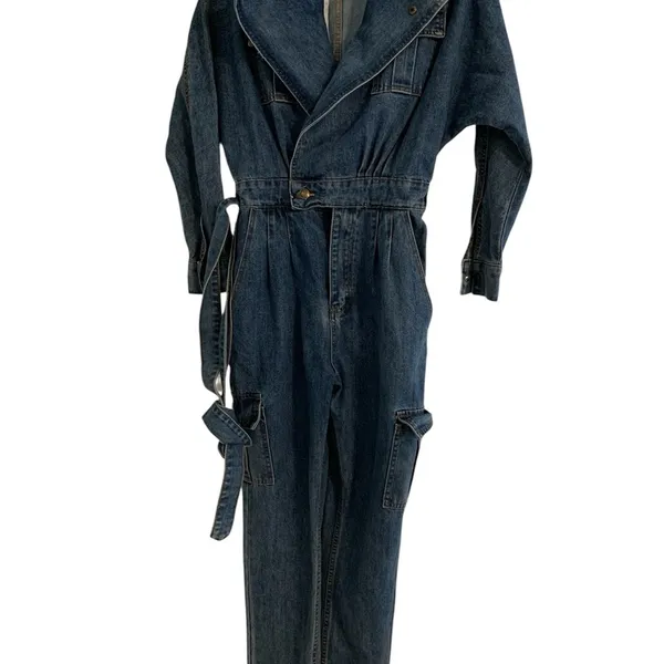 JLUXLABEL Blue Denim Jumpsuit - Image 2